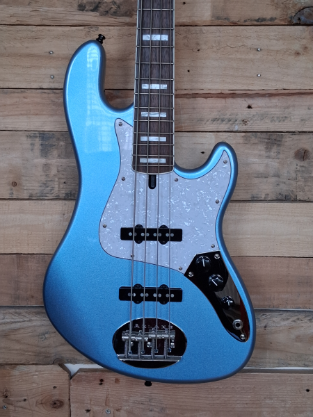 Preview: Lakland Skyline 44-60 Custom Bass, 4-String - Ice Blue Metallic Gloss, second hand
